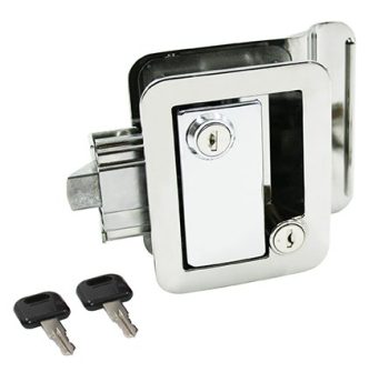 #013-572 - Metal Towable Entrance Lock w/keys, Chrome