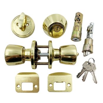 #013-234 - Interior Combo Lock Set, Polished Brass