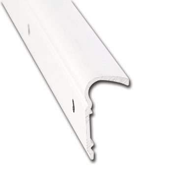 #021-51101-16 - Roof Edge Non-Insert, 1-1/8" x 1/2" x 16', Polar White