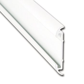 #021-54601-16 - Flat Trim Insert, 1-1/4" x 1/5" x 16', Polar White