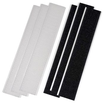 #006-204 - Hook & Loop, 6" Strips, 3 White, 3 Black
