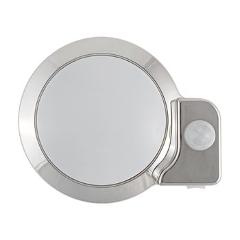 #016-SON 301 - LED Motion Sensor Light Fixture - Brushed Nickel
