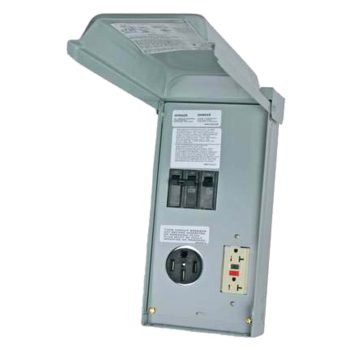 #U055C010P - 70AMP Outdoor RV Power Outlet w/20A GFCI, 2 Pole
