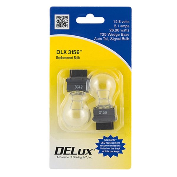 016-02-3156 - Incandescent 3156 Wedge Base Bulb, 2 Pack