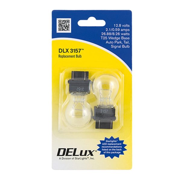 016-02-3157 - Incandescent 3157 Wedge Base Bulb, 2 Pack